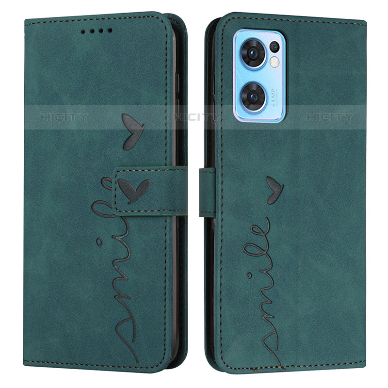 Funda de Cuero Cartera con Soporte Carcasa Y03X para Oppo Reno7 5G