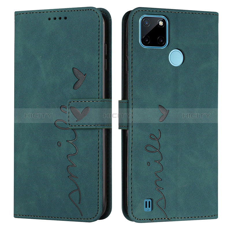 Funda de Cuero Cartera con Soporte Carcasa Y03X para Realme C21Y