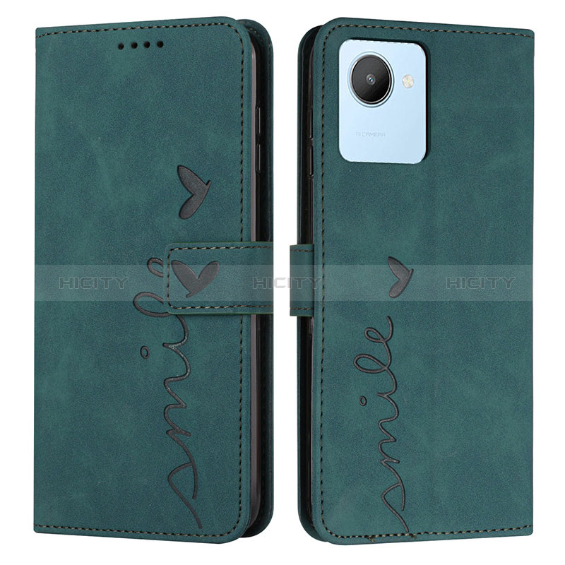 Funda de Cuero Cartera con Soporte Carcasa Y03X para Realme C30