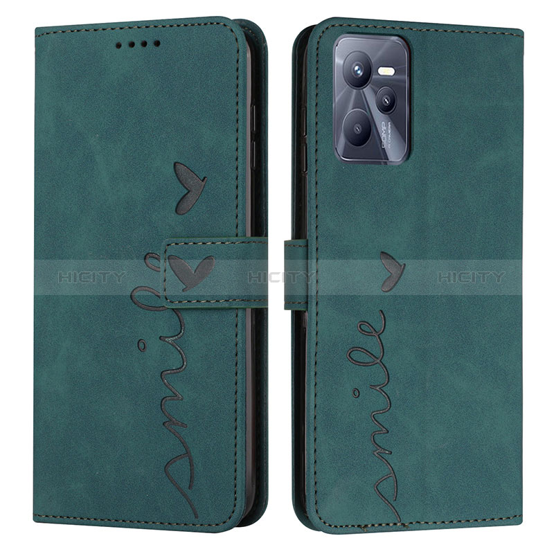 Funda de Cuero Cartera con Soporte Carcasa Y03X para Realme C35