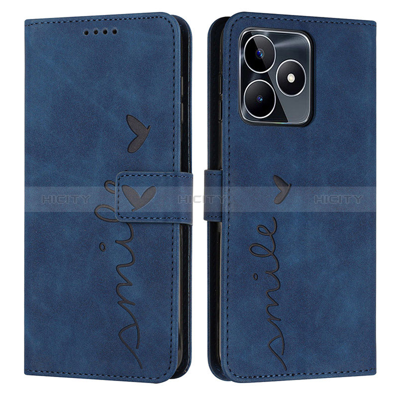 Funda de Cuero Cartera con Soporte Carcasa Y03X para Realme C51