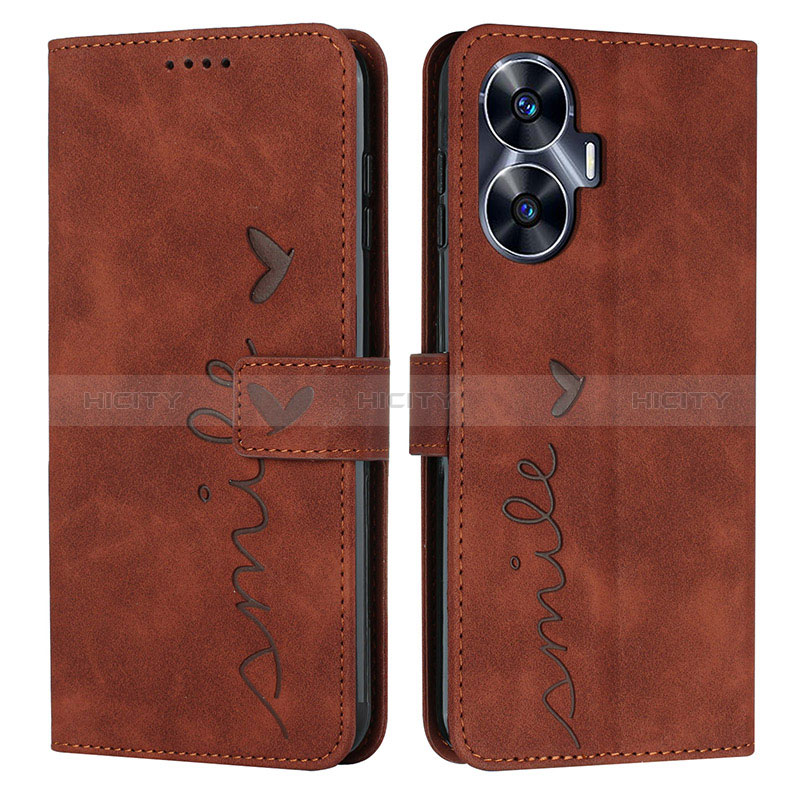 Funda de Cuero Cartera con Soporte Carcasa Y03X para Realme C55