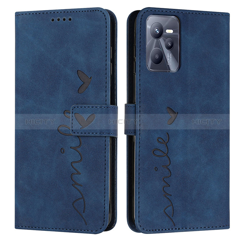 Funda de Cuero Cartera con Soporte Carcasa Y03X para Realme Narzo 50A Prime