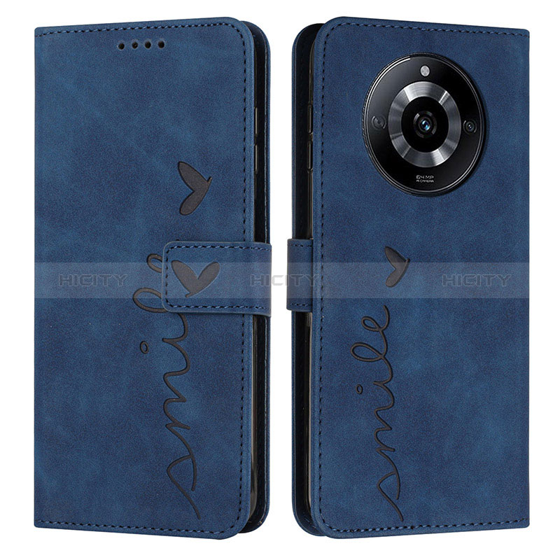 Funda de Cuero Cartera con Soporte Carcasa Y03X para Realme Narzo 60 5G Azul