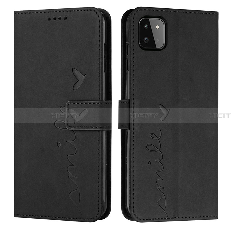 Funda de Cuero Cartera con Soporte Carcasa Y03X para Samsung Galaxy A22 5G Negro