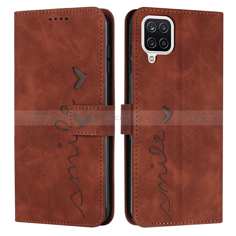 Funda de Cuero Cartera con Soporte Carcasa Y03X para Samsung Galaxy A42 5G Marron