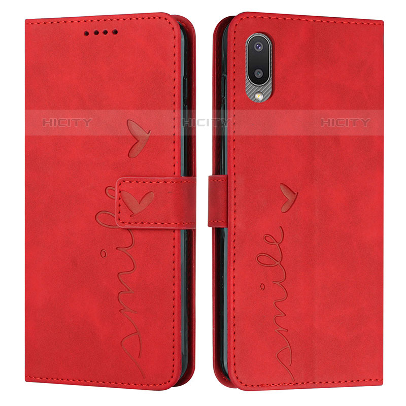 Funda de Cuero Cartera con Soporte Carcasa Y03X para Samsung Galaxy M02 Rojo