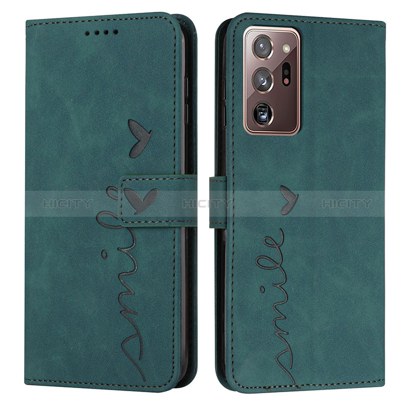 Funda de Cuero Cartera con Soporte Carcasa Y03X para Samsung Galaxy Note 20 Ultra 5G Verde