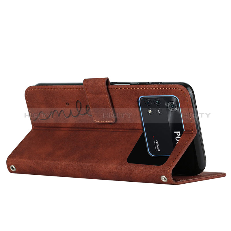 Funda de Cuero Cartera con Soporte Carcasa Y03X para Xiaomi Poco M4 Pro 4G