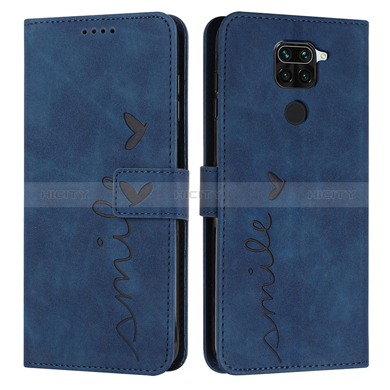 Funda de Cuero Cartera con Soporte Carcasa Y03X para Xiaomi Redmi 10X 4G Azul