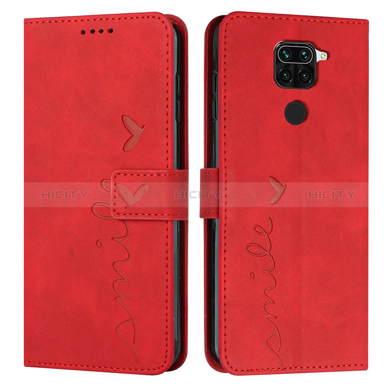 Funda de Cuero Cartera con Soporte Carcasa Y03X para Xiaomi Redmi 10X 4G Rojo