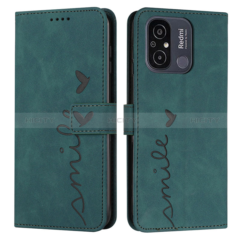 Funda de Cuero Cartera con Soporte Carcasa Y03X para Xiaomi Redmi 12C 4G Verde