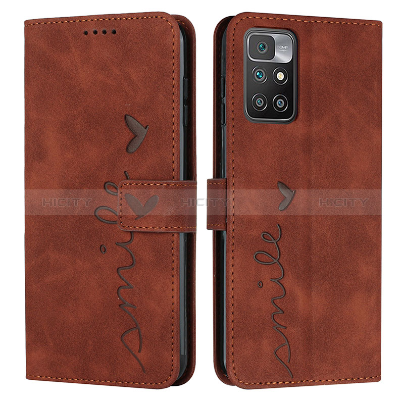 Funda de Cuero Cartera con Soporte Carcasa Y03X para Xiaomi Redmi Note 11 4G (2021) Marron