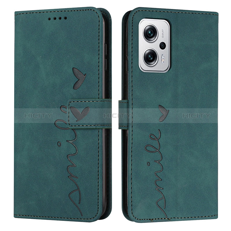 Funda de Cuero Cartera con Soporte Carcasa Y03X para Xiaomi Redmi Note 12T Pro 5G Verde