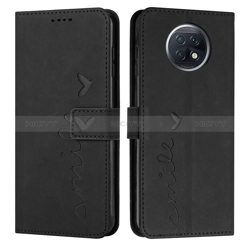 Funda de Cuero Cartera con Soporte Carcasa Y03X para Xiaomi Redmi Note 9 5G Negro