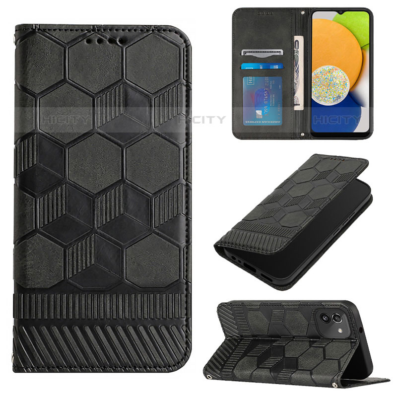 Funda de Cuero Cartera con Soporte Carcasa Y04B para Samsung Galaxy A03