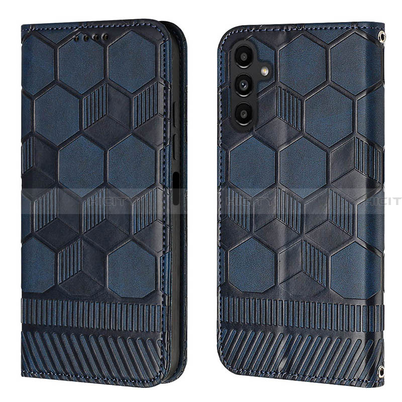 Funda de Cuero Cartera con Soporte Carcasa Y04B para Samsung Galaxy A13 5G Azul