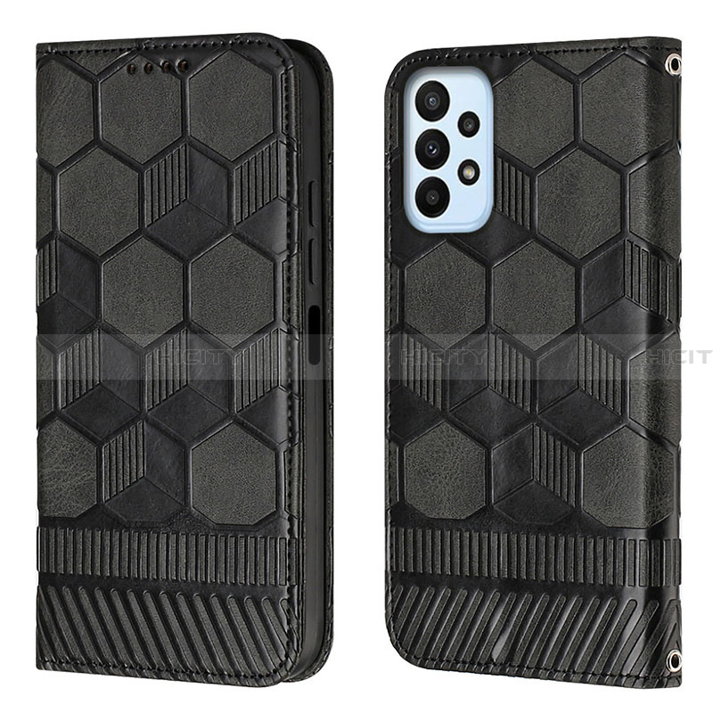 Funda de Cuero Cartera con Soporte Carcasa Y04B para Samsung Galaxy A23 4G Negro