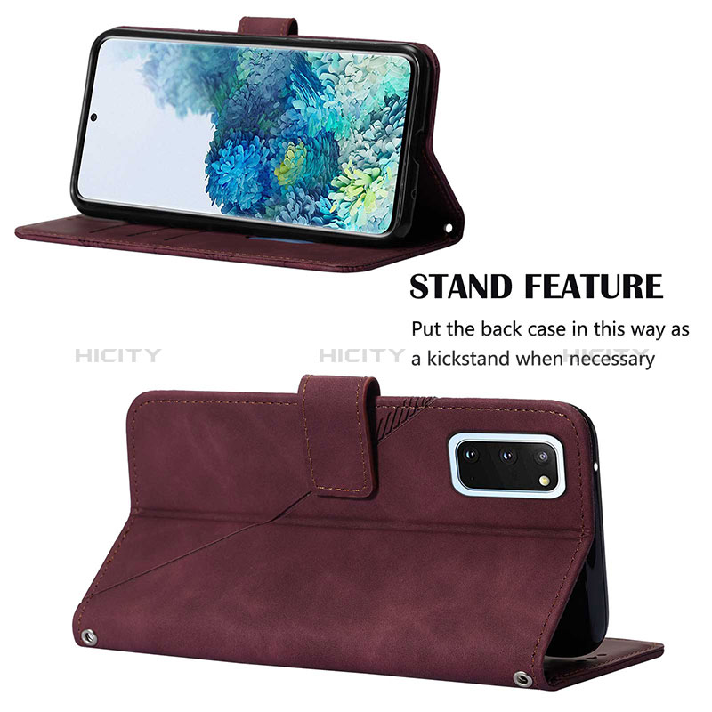 Funda de Cuero Cartera con Soporte Carcasa Y04B para Samsung Galaxy S20 5G