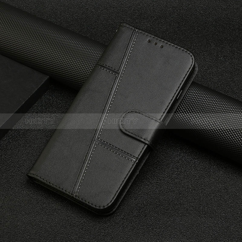 Funda de Cuero Cartera con Soporte Carcasa Y04X para Motorola Moto E22S Negro