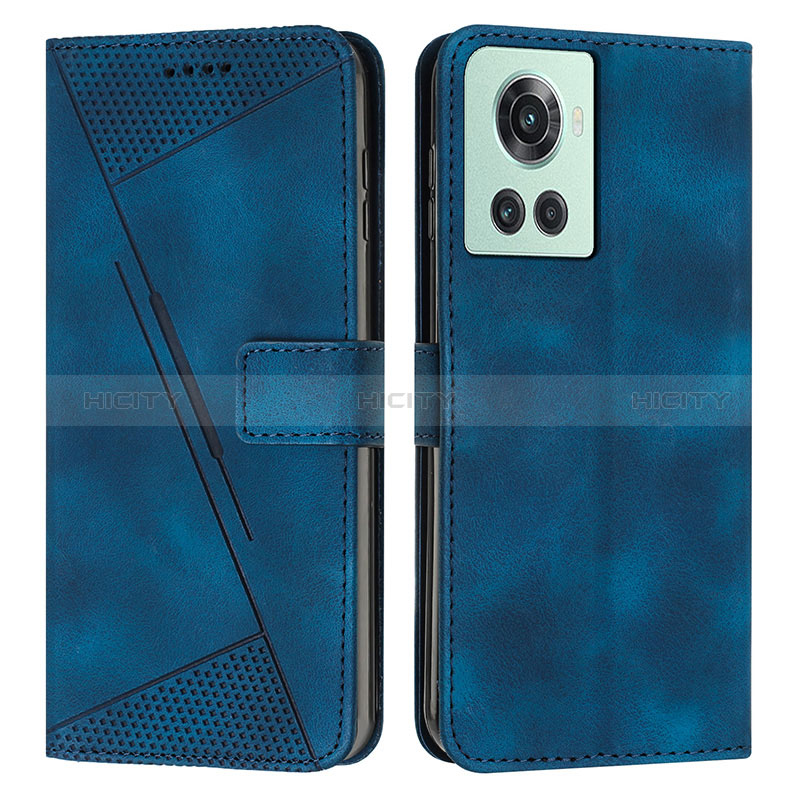 Funda de Cuero Cartera con Soporte Carcasa Y04X para OnePlus 10R 5G Azul