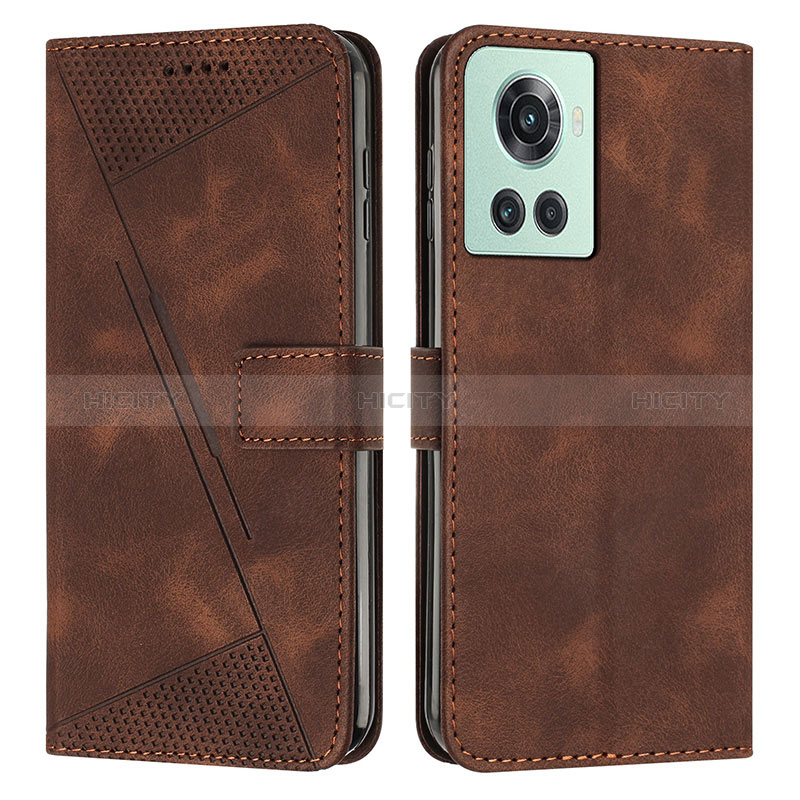 Funda de Cuero Cartera con Soporte Carcasa Y04X para OnePlus 10R 5G Marron