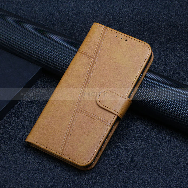 Funda de Cuero Cartera con Soporte Carcasa Y04X para Oppo Reno10 Pro+ Plus 5G Marron Claro