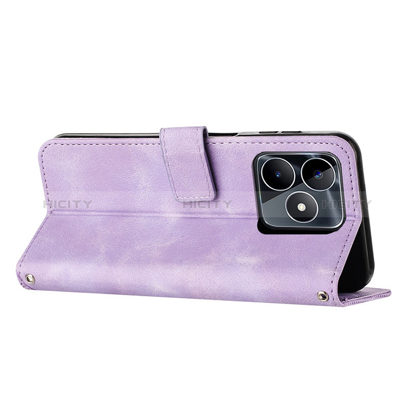 Funda de Cuero Cartera con Soporte Carcasa Y04X para Realme C51