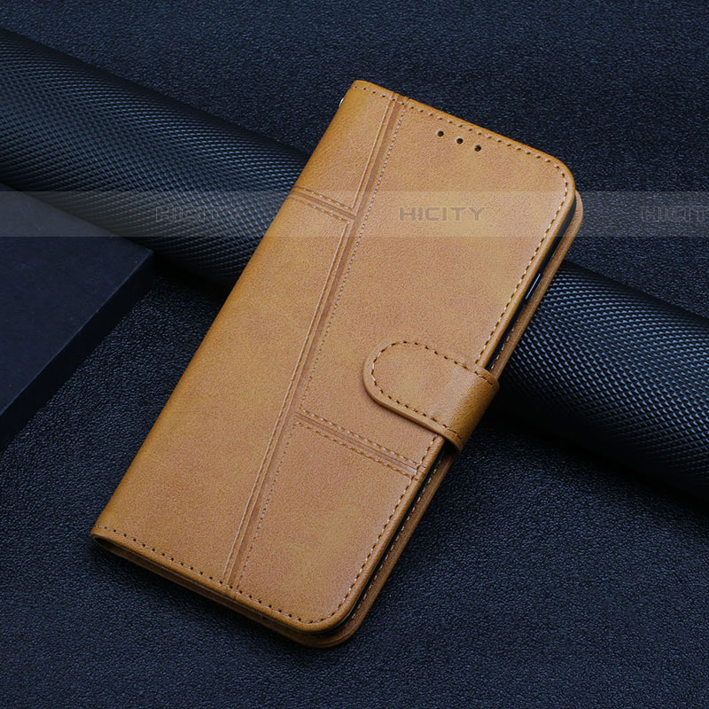 Funda de Cuero Cartera con Soporte Carcasa Y04X para Samsung Galaxy A03s Marron Claro