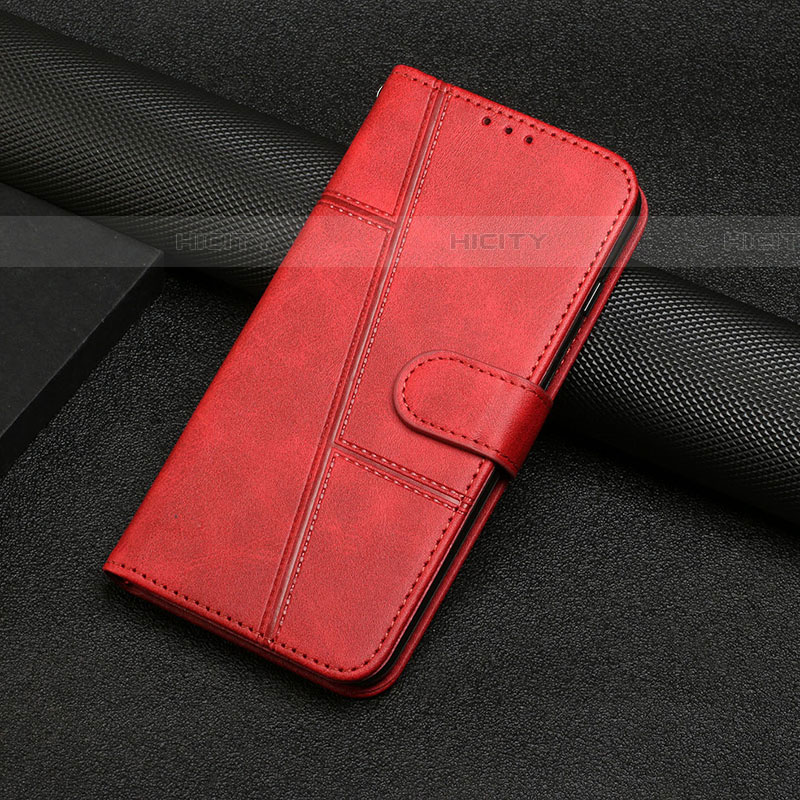 Funda de Cuero Cartera con Soporte Carcasa Y04X para Samsung Galaxy A03s Rojo