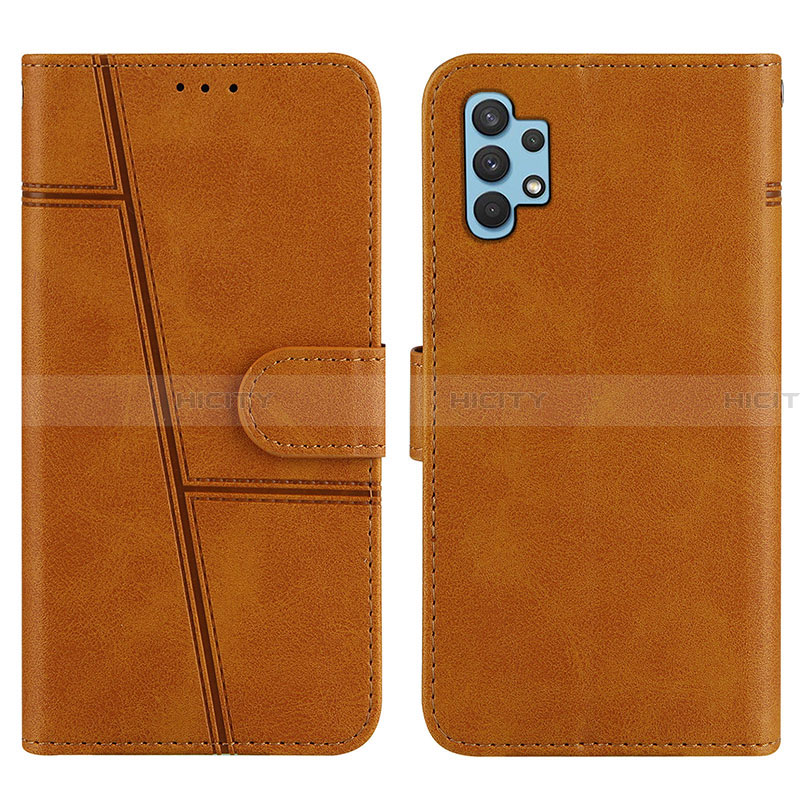 Funda de Cuero Cartera con Soporte Carcasa Y04X para Samsung Galaxy A32 5G Marron Claro