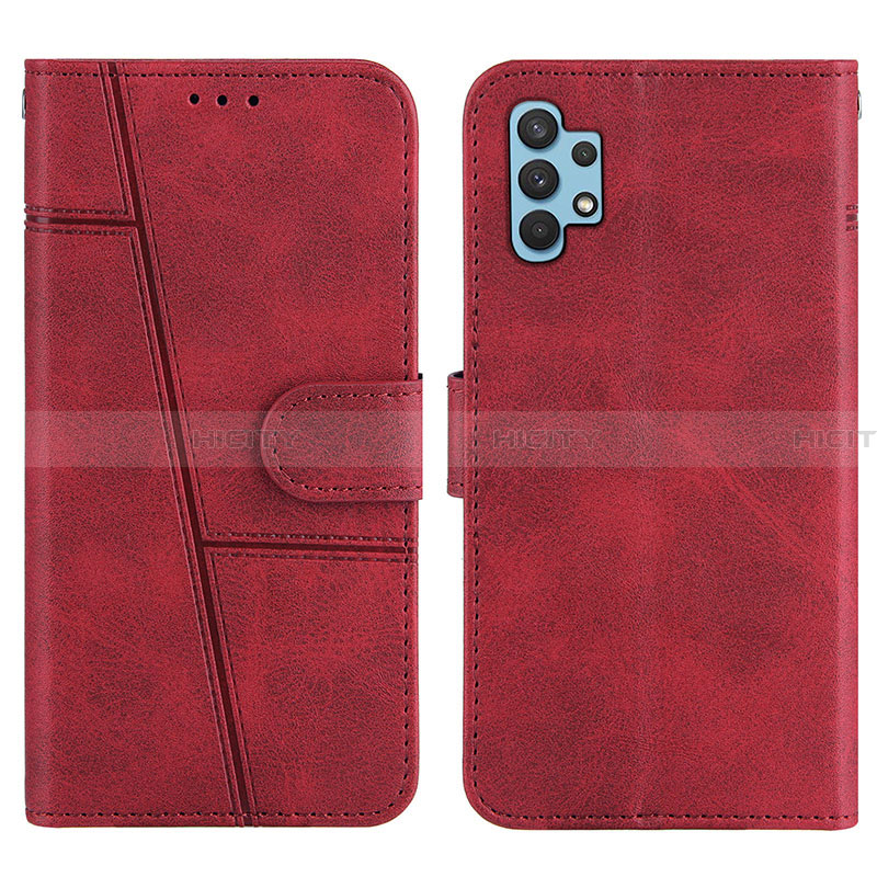 Funda de Cuero Cartera con Soporte Carcasa Y04X para Samsung Galaxy A32 5G Rojo