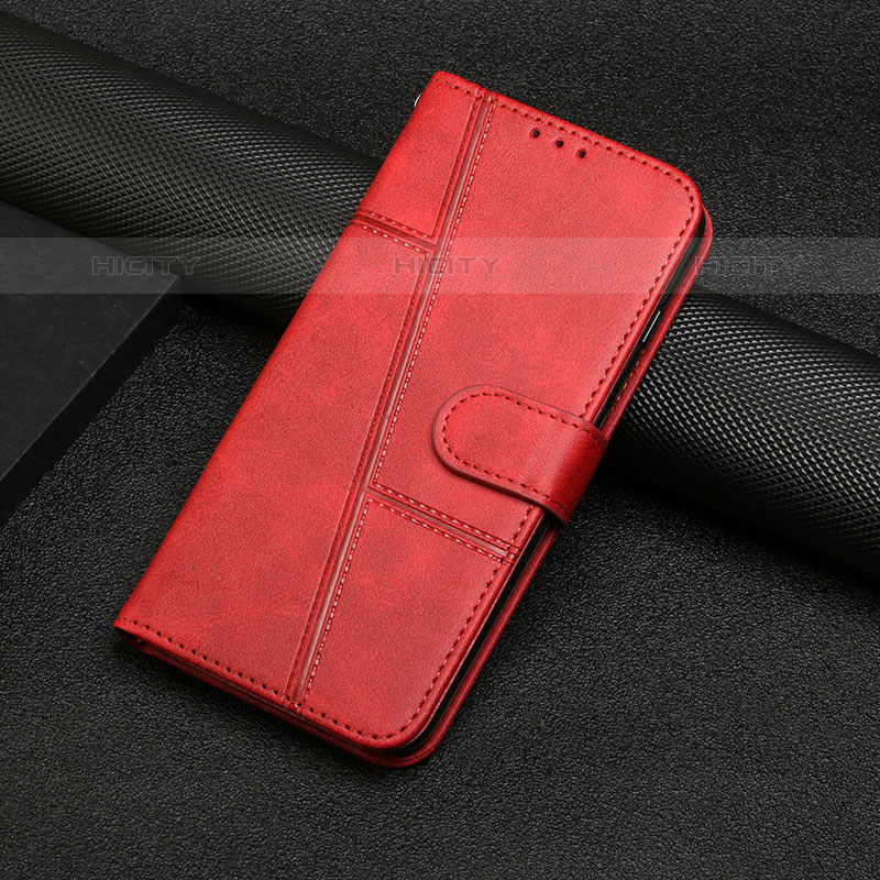 Funda de Cuero Cartera con Soporte Carcasa Y04X para Samsung Galaxy M02s Rojo