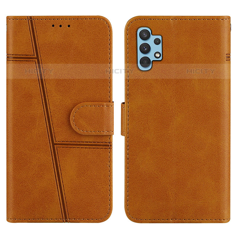 Funda de Cuero Cartera con Soporte Carcasa Y04X para Samsung Galaxy M32 5G Marron Claro