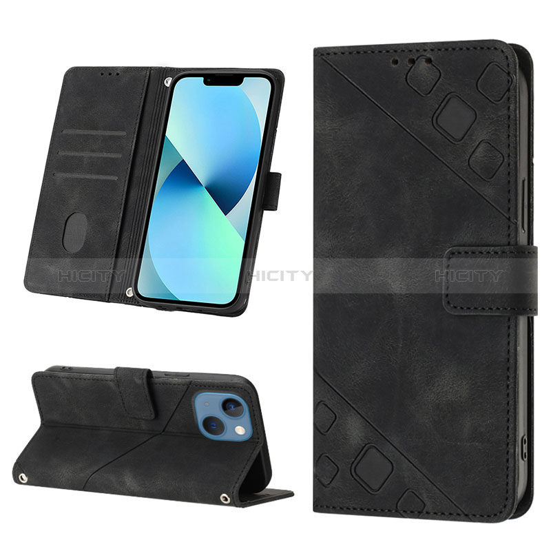 Funda de Cuero Cartera con Soporte Carcasa Y05B para Apple iPhone 15 Plus