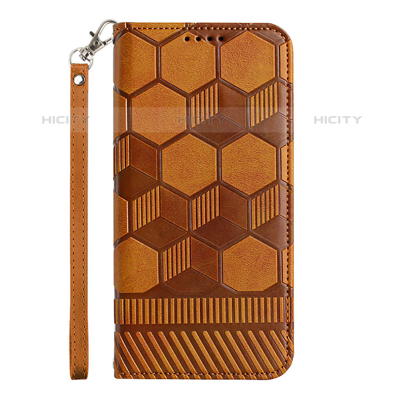 Funda de Cuero Cartera con Soporte Carcasa Y05B para Samsung Galaxy A03 Marron Claro