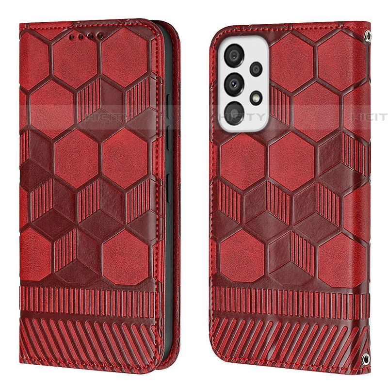 Funda de Cuero Cartera con Soporte Carcasa Y05B para Samsung Galaxy A53 5G Rojo