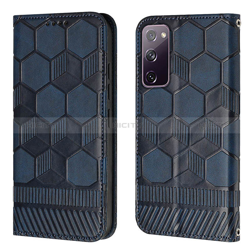 Funda de Cuero Cartera con Soporte Carcasa Y05B para Samsung Galaxy S20 Lite 5G Azul