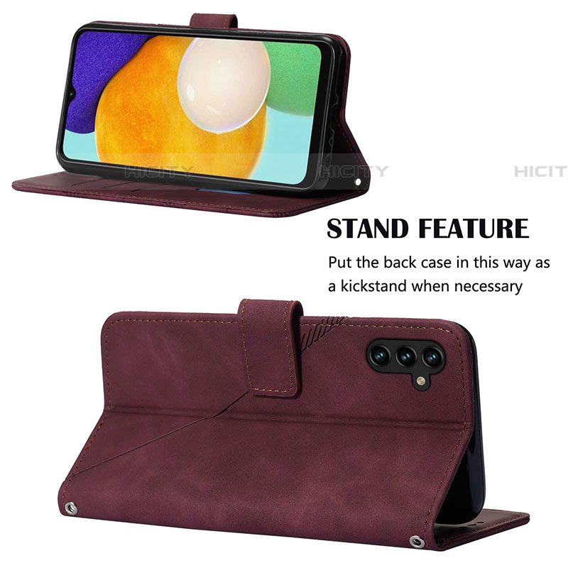 Funda de Cuero Cartera con Soporte Carcasa Y06B para Samsung Galaxy A04s