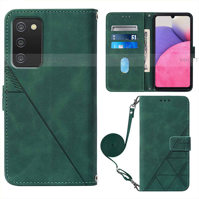 Funda de Cuero Cartera con Soporte Carcasa Y07B para Samsung Galaxy A03s