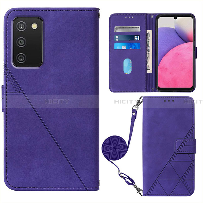 Funda de Cuero Cartera con Soporte Carcasa Y07B para Samsung Galaxy F02S SM-E025F