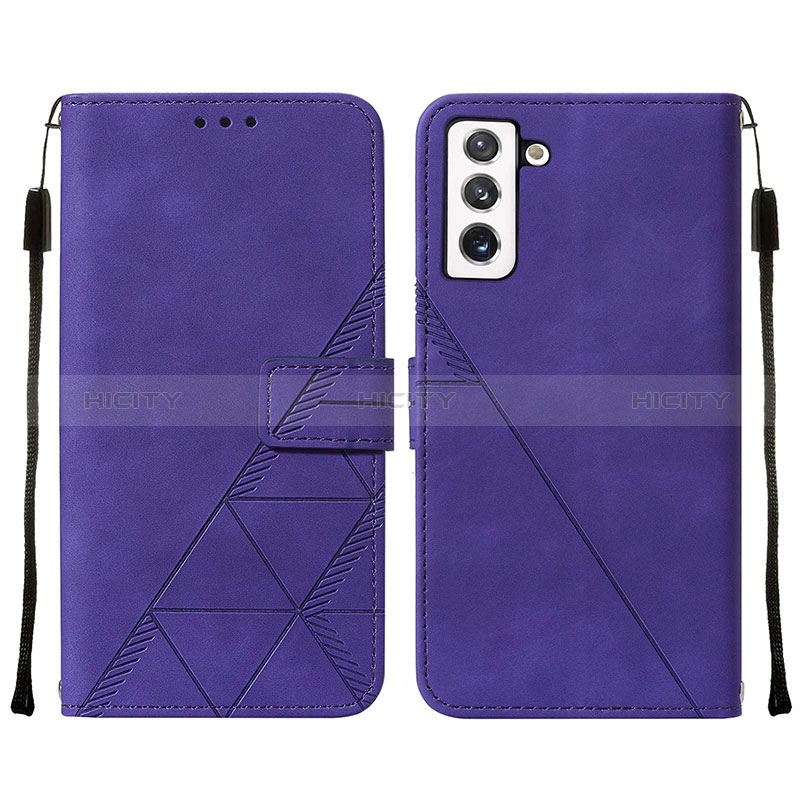 Funda de Cuero Cartera con Soporte Carcasa Y07B para Samsung Galaxy S24 Plus 5G Morado