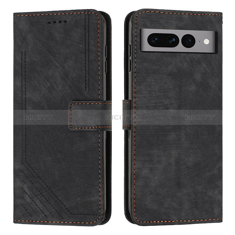 Funda de Cuero Cartera con Soporte Carcasa Y07X para Google Pixel 7 Pro 5G Negro