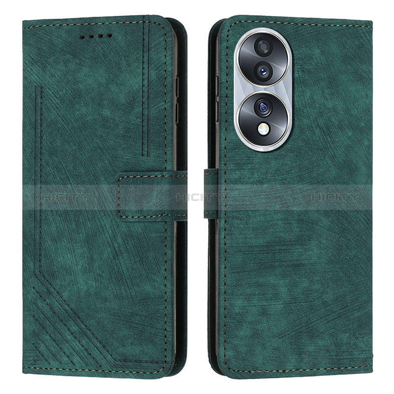 Funda de Cuero Cartera con Soporte Carcasa Y07X para Huawei Honor X7b