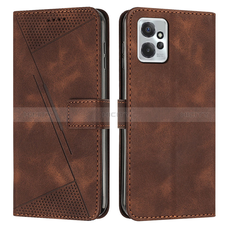 Funda de Cuero Cartera con Soporte Carcasa Y07X para Motorola Moto G Power 5G (2023) Marron