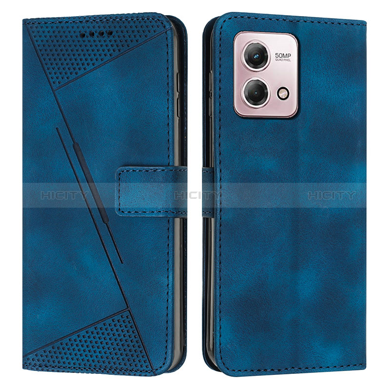 Funda de Cuero Cartera con Soporte Carcasa Y07X para Motorola Moto G Stylus (2023) 5G Azul