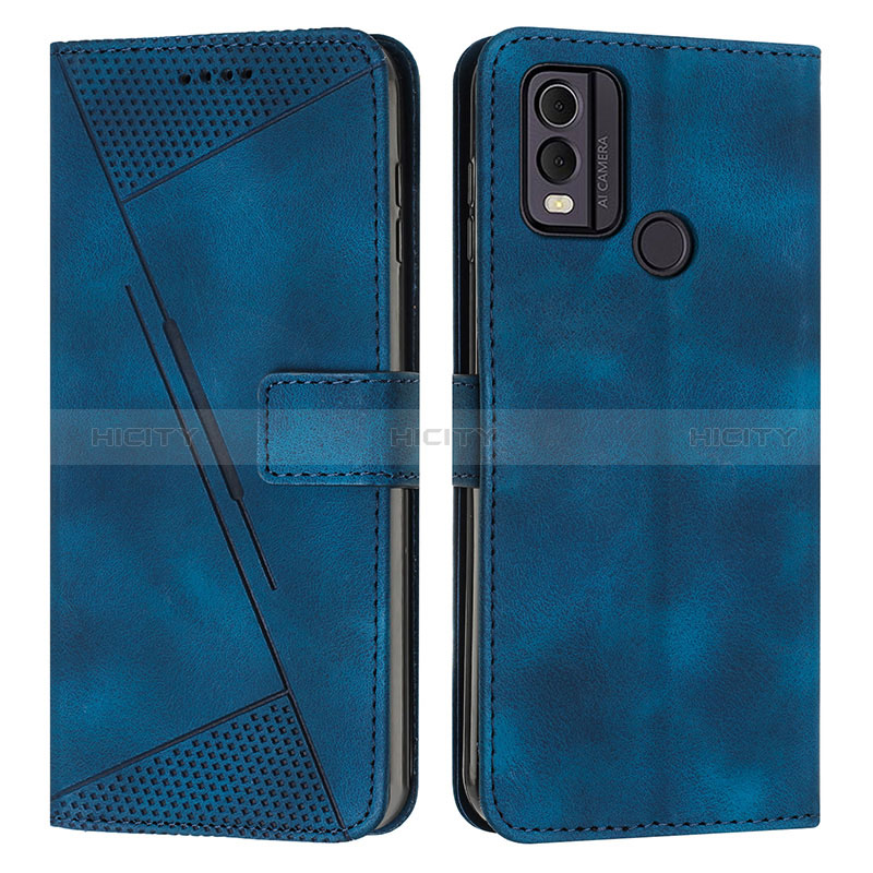 Funda de Cuero Cartera con Soporte Carcasa Y07X para Nokia C22 Azul