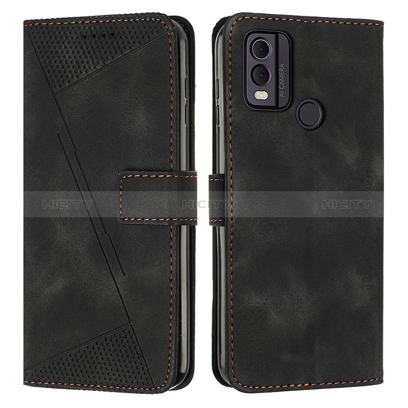 Funda de Cuero Cartera con Soporte Carcasa Y07X para Nokia C22 Negro