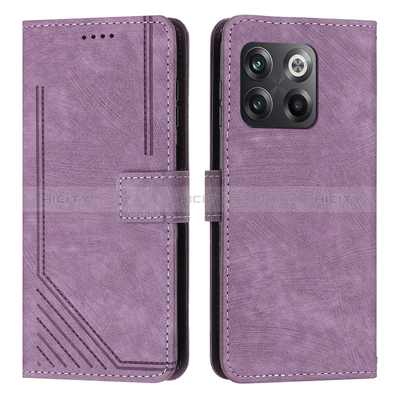 Funda de Cuero Cartera con Soporte Carcasa Y07X para OnePlus 10T 5G Morado