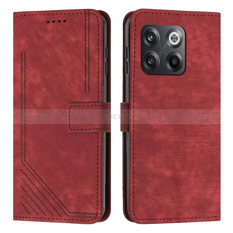 Funda de Cuero Cartera con Soporte Carcasa Y07X para OnePlus 10T 5G Rojo